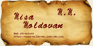 Miša Moldovan vizit kartica